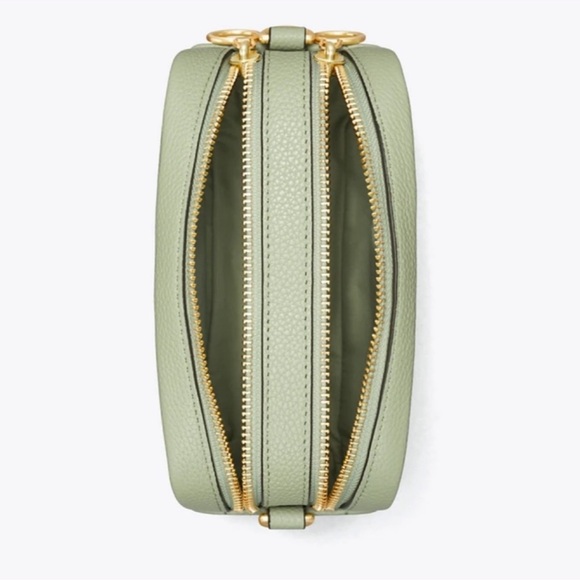 Tory Burch Mint Perry Bomb Mini Bag Crossbody with Embossed Logo - Picture 7 of 9